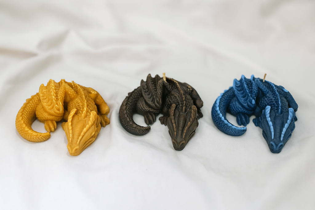 Dragon Candles - Fourth Wing Inspired Tairn, Andarna & Sgaeyl