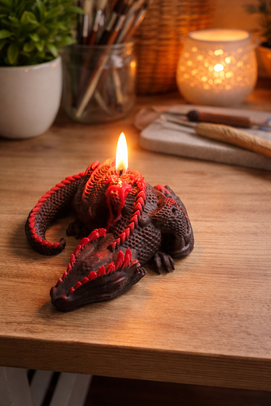 Blood Dragon candle
