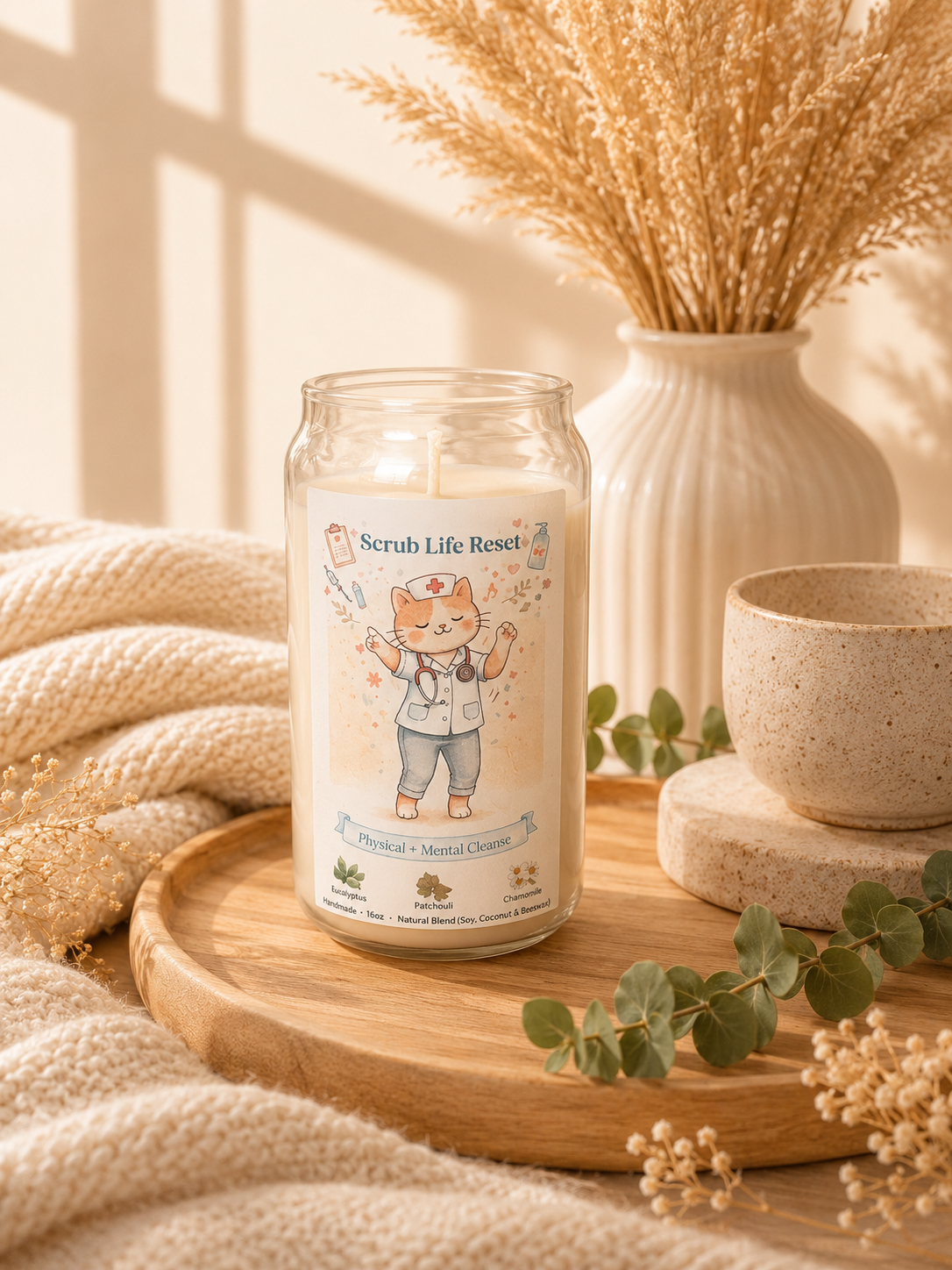 🐾 Nurse Cat  Candle Collection