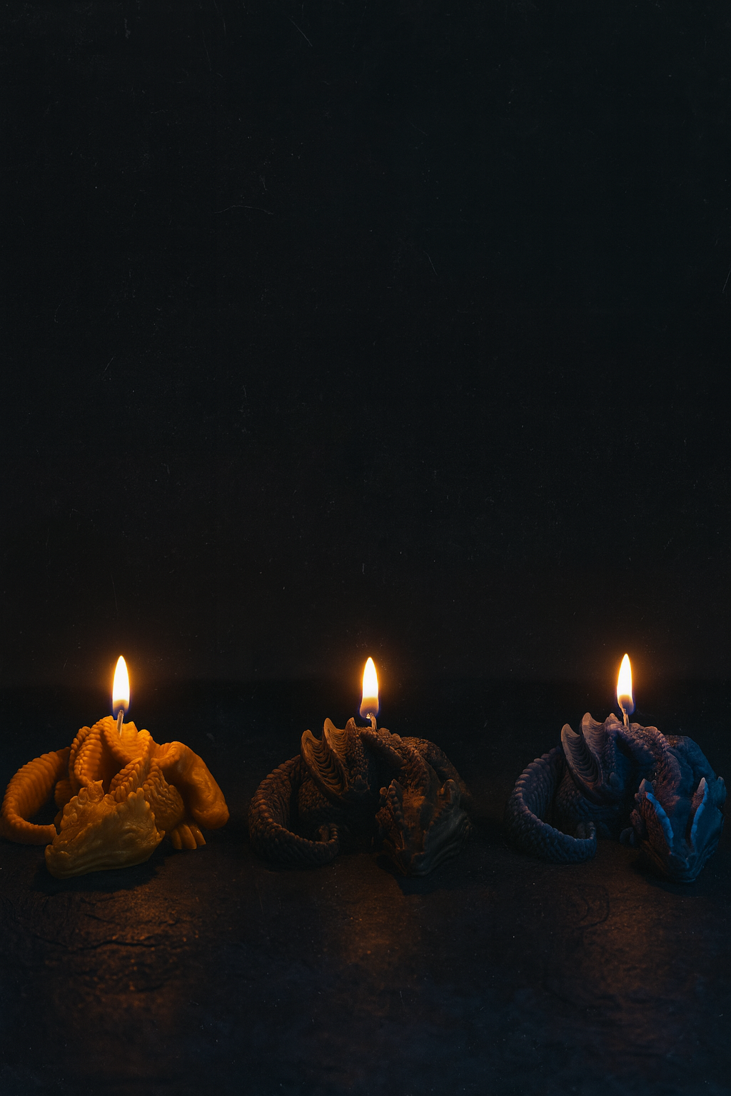 Dragon Candles - Fourth Wing Inspired Tairn, Andarna & Sgaeyl