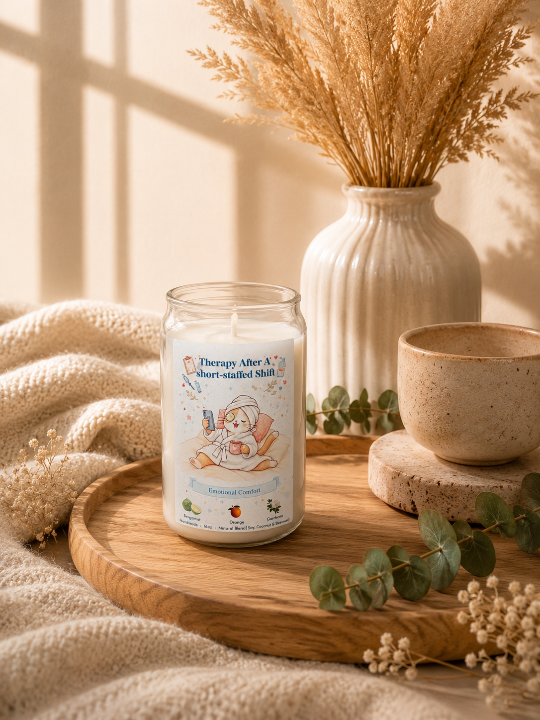 🐾 Nurse Cat  Candle Collection