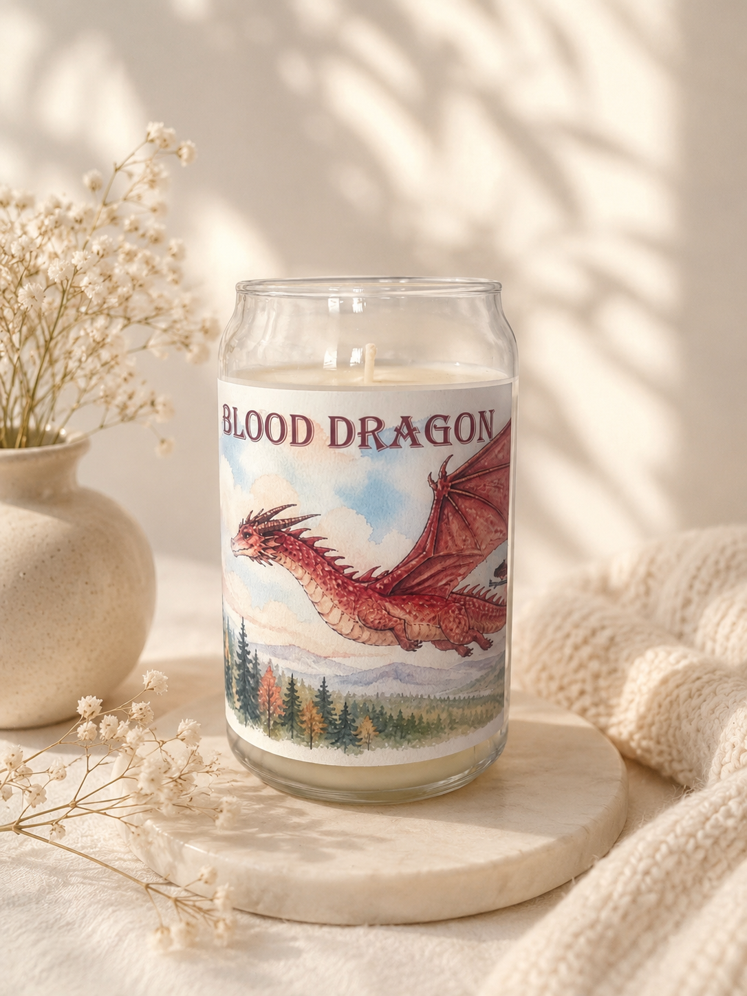 Blood Dragon Candle- KINGDOM OF SALT & FLAME
