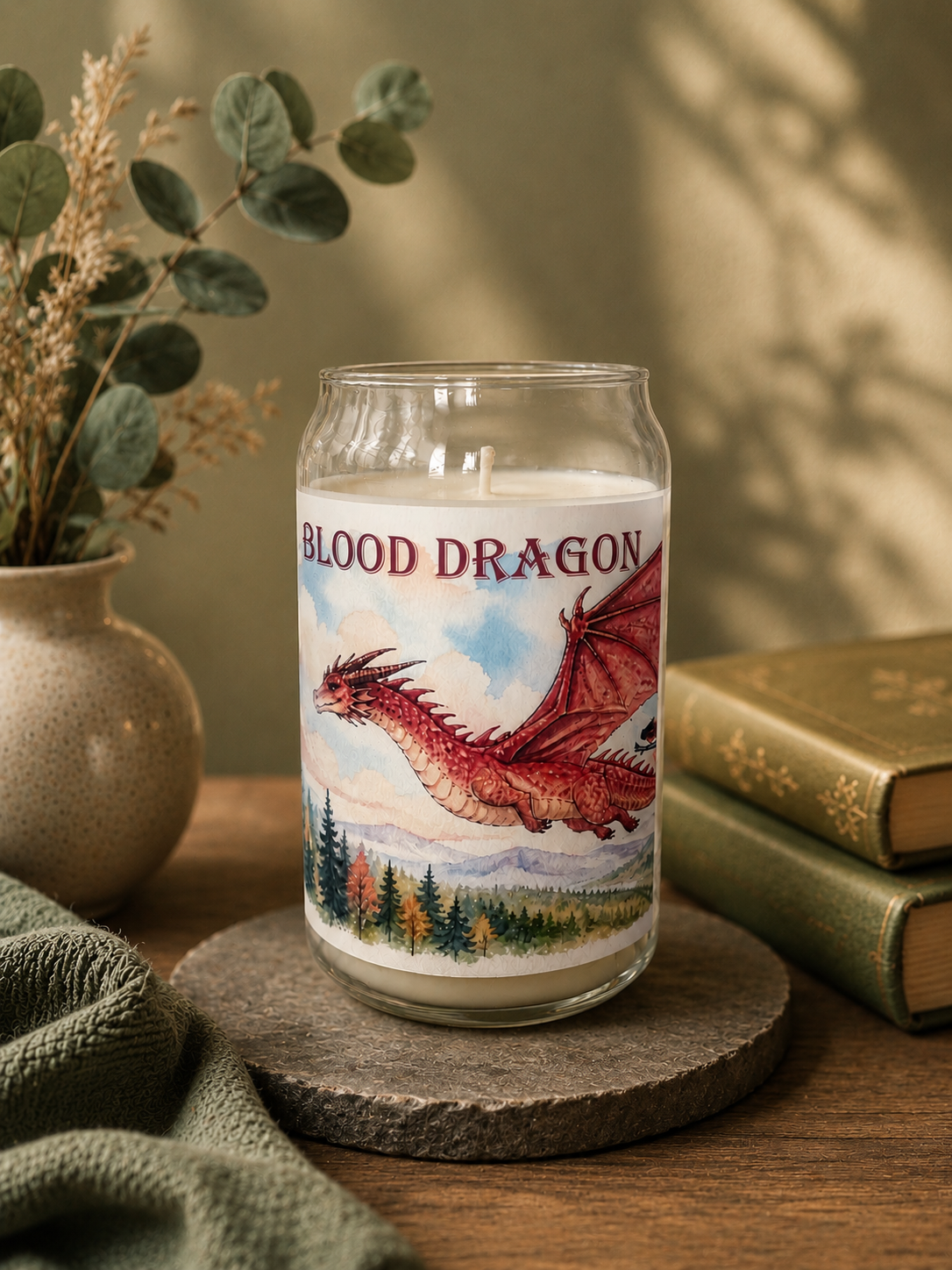 Blood Dragon Candle- KINGDOM OF SALT & FLAME