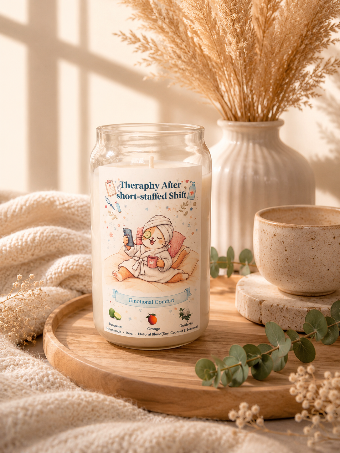 🐾 Nurse Cat  Candle Collection