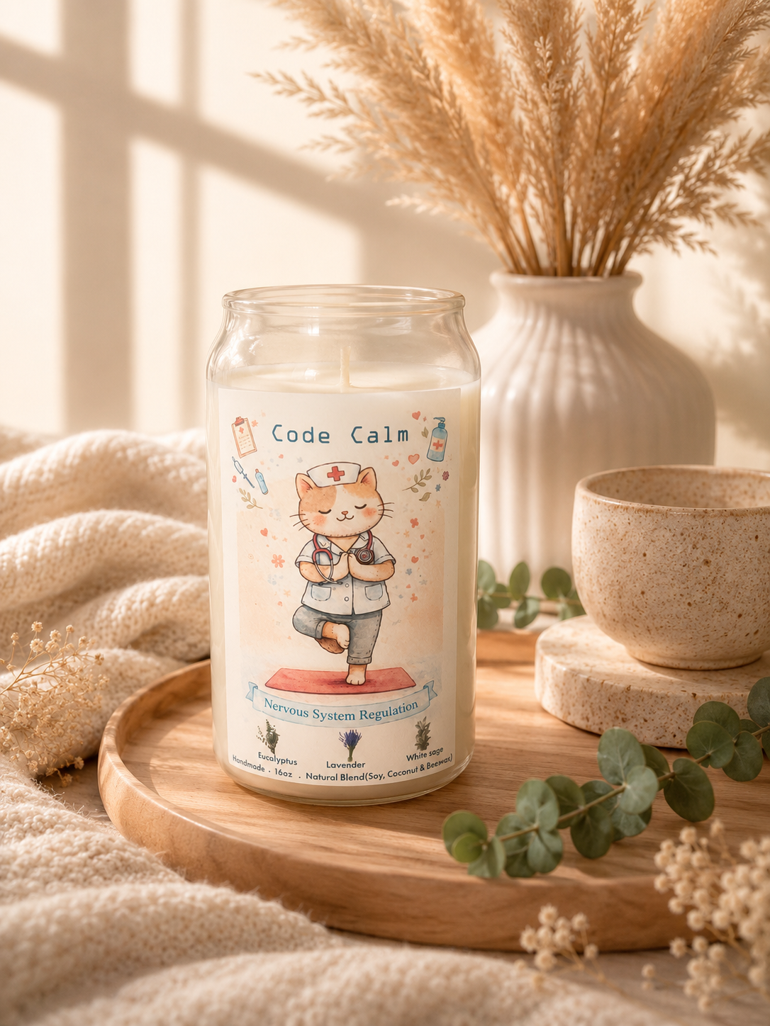 🐾 Nurse Cat  Candle Collection