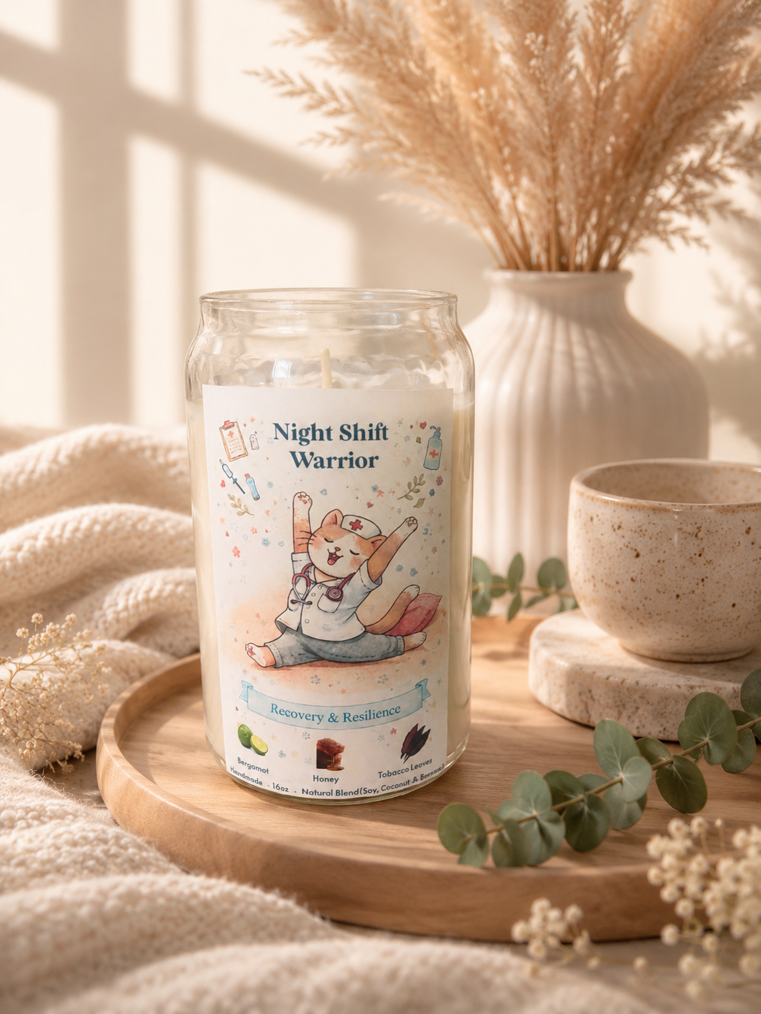 🐾 Nurse Cat  Candle Collection